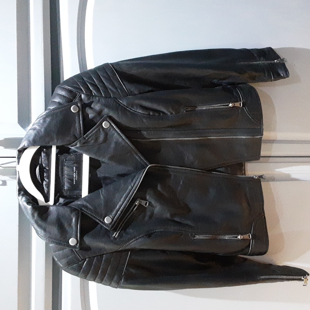 Marc New York Leather Jacket Size Small EUC